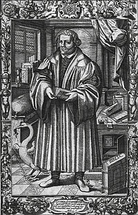 Abb. 4.1. Luther mit dem Schwan im Studierzimmer