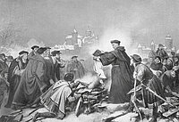 Abb. 9.1. Luther verbrennt die päpstliche Bannandrohungsbulle