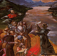 Abb. 10.3. Der janusköpfige Luther verbrennt die Bannandrohungsbulle